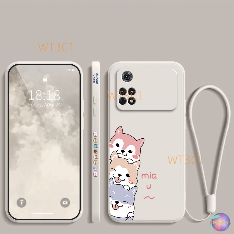 Thú Cưng Dễ Thương Cho Ốp Lưng POCO M4 Pro 4G POCO M4 Pro 5G POCO M4 5G POCO M3 Pro POCO M3 POCO M5 POCO M5S Ốp Điện Thoại Dẻo Họa Tiết