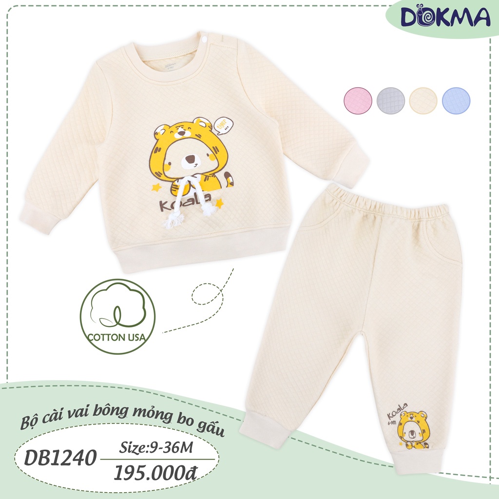 SALE 30% -9-36M Bộ cài vai bông Dokma