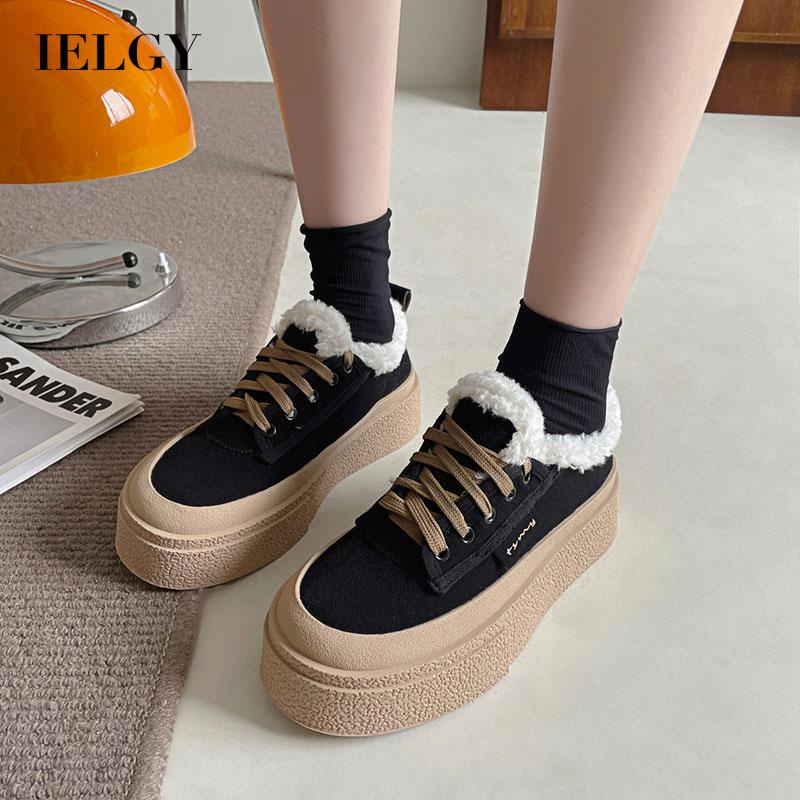 Giày Thể Thao Cột Dây Đế Dày Thời Trang Cho Nữ