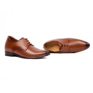 [6CM] Giày Độn Nam T&TRA S955 Nâu Bò - Cao Bí Mật Từ Bên Trong