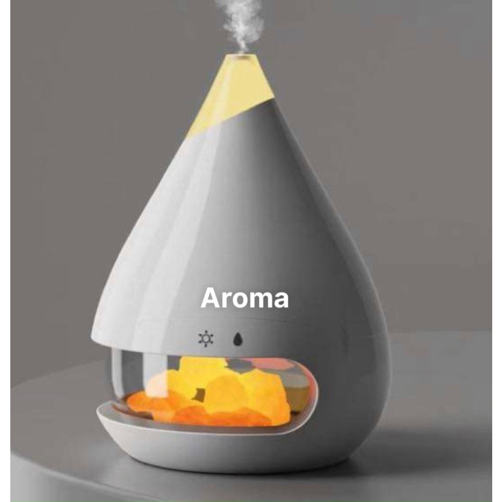 Máy Xông Tinh Dầu, máy khuếch tán tinh dầu tạo hương thơm, cân bằng độ Ẩm Bằng Đá Muối hồng Himalaya Tự Nhiên