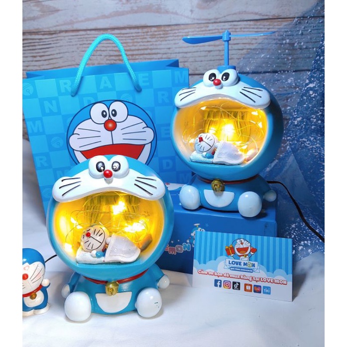 ĐÈN NGỦ DORAEMON HÁ MIỆNG DỄ THƯƠNG, TRANG TRÍ NHÀ CỬA, Quà tặng handmade - Quà tặng người yêu
