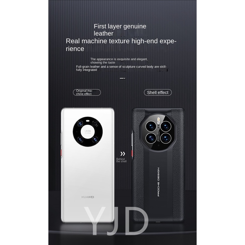 Ốp Điện Thoại Da Thật Chống Sốc / Dấu Vân Tay Cho Huawei Mate 50 Pro Mate 50 RS