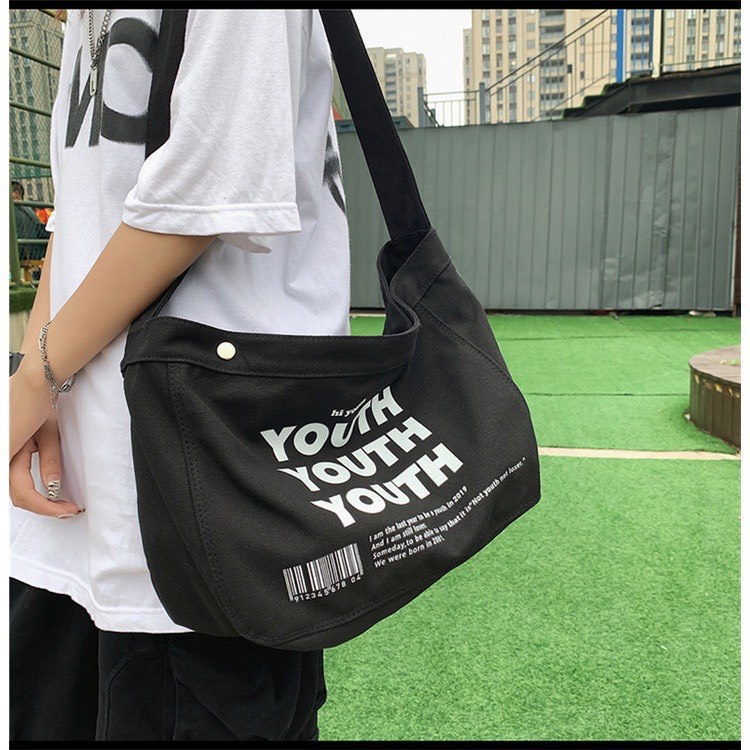 Túi Đeo Canvas Youth Sành Điệu Nam Nữ HARAS HR315