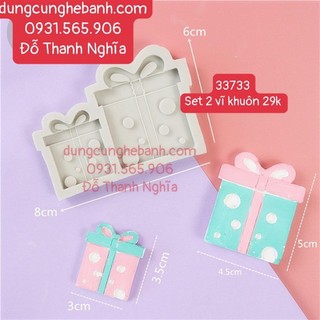 Khuôn Silicone 4D Hộp Quà