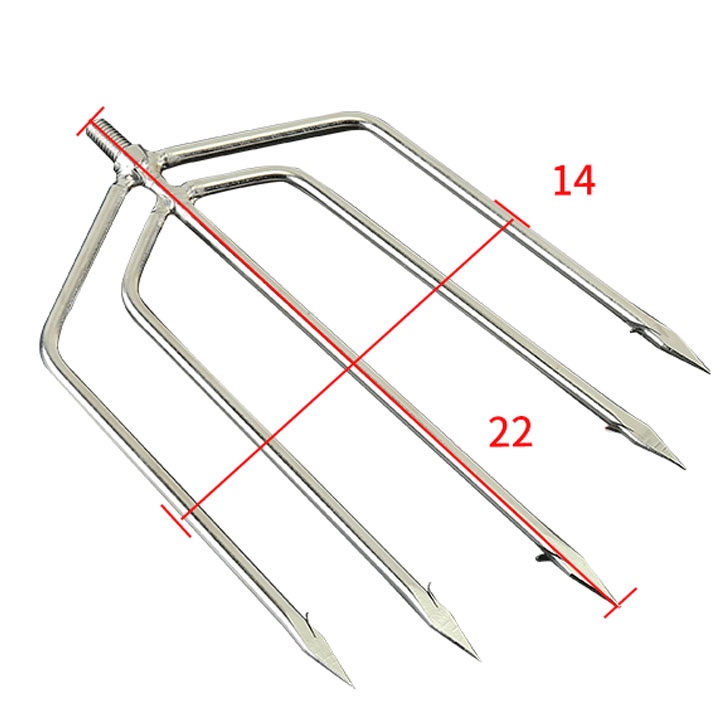 Dụng cụ Cá 5 Tiêu Có Ngạnh bản ngang có kèm cán