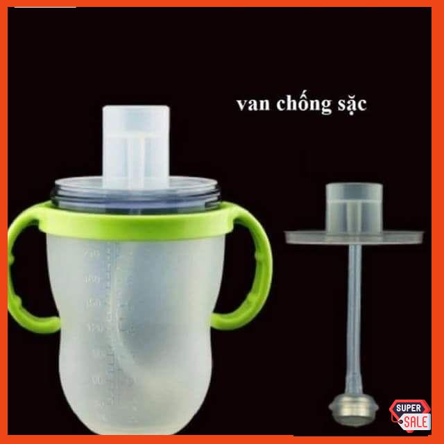 Van chống sặc bình sữa silicone Comotomo Mỹ 150ml/250ml