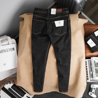quần jean INDIGO ĐEN BASIC form slim fit phong cách thời trang nam