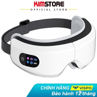 Máy massage mắt không dây VISPO VP-M21 với mát xa áp suất túi khí, rung đa tần, chườm ấm mắt tích hợp Smart Bluetooth