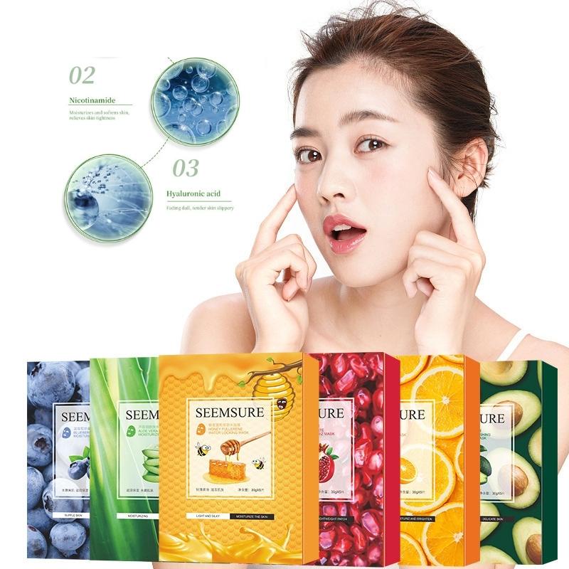 Mặt Nạ Dưỡng Ẩm Trắng Da Collagen Mặt Nạ Dưỡng Ẩm Da Khô Bổ Sung Collagen Ngăn Ngừa Lão Hóa Giúp Da Căng Bóng Mịn Màng