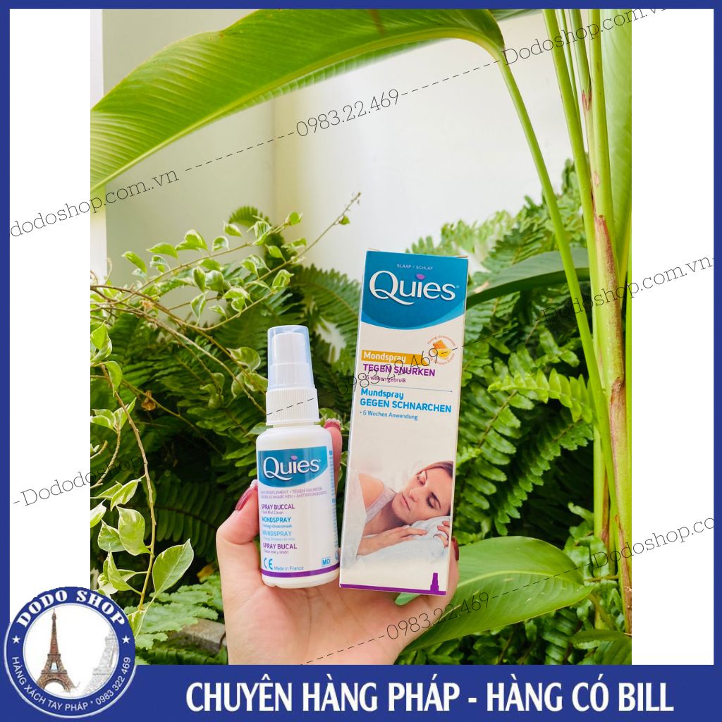Xịt miệng chống ngáy Quies dành cho những người bị ngáy do miệng