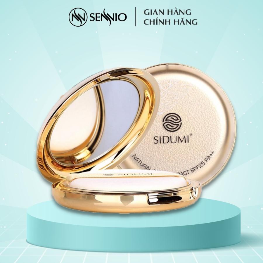 Phấn phủ kiềm dầu Sidumi Natural Powder pact SPF 25 PA++ che phủ hoàn hảo chính hãng Hàn Quốc 22g SDM 601