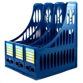 Kệ rổ nhựa xéo 3 ngăn/Khay đựng tài liệu nhựa 3 ngăn TTM