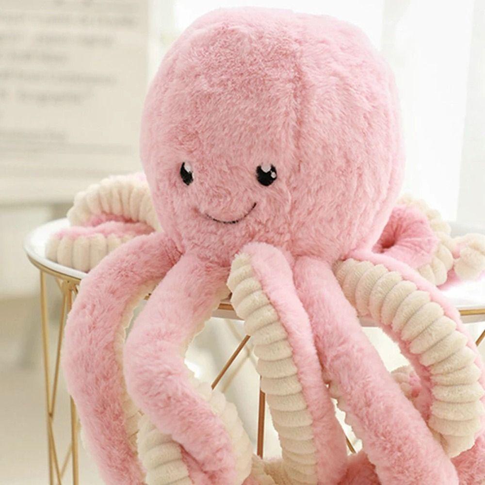 Thú Nhồi Bông Hình Bạch Tuộc Mềm Mại Trang Trí Nhà Cửa