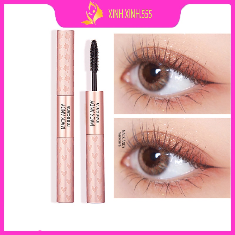 Mascara Cây Bút Kẻ Mắt Chuốt Mi,siêu cong Dạng Sợi,2 Trong 1 Chống Thấm Nước, Lâu Trôi không dễ lem, hai đầu thanh mãnh.