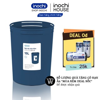 Sọt Rác Tròn inochi 15 Lít Thùng Rác thông minh mini Nhựa Inochi Màu Rất Đẹp Làm Văn Phòng Khách Sạn Đựng Rác Gia Đình