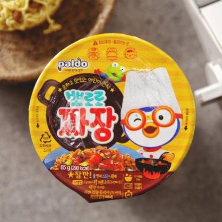 Mì PORORO Spaghetti/ Tương Đen Trẻ Em Nội Địa Hàn Quốc hộp 65G