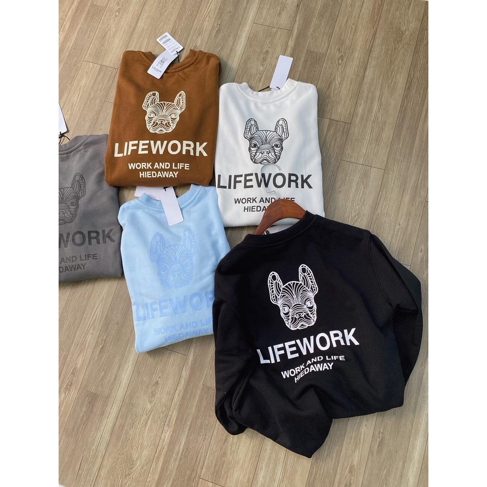 Áo Sweater Chó L.ife W.ork