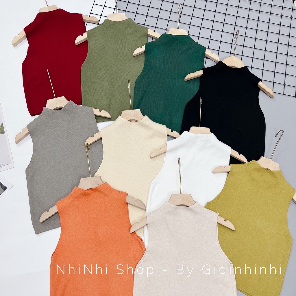 Áo ba lỗ len dáng ôm sexxy, Áo kiểu sát nách dáng ngắn tôn body AL1462 - NhiNhi Shop