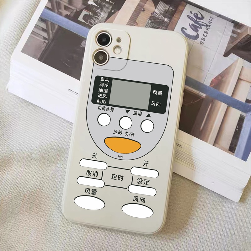 Suntaiho Ốp lưng iphone Ốp Điện Thoại Silicon TPU Mềm Họa Tiết Máy Điều Hòa Cho iPhone 11 Pro MAX 12 13 7 8 Plus X XR XS MAX