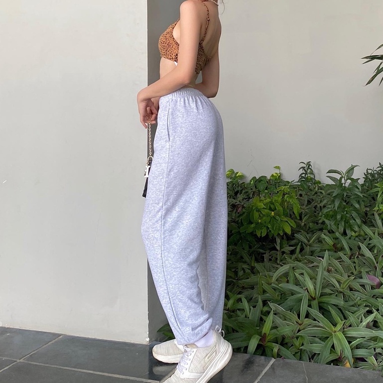 Quần Jogger dài nữ Michi Pants chất nỉ da cá dáng thể thao cơ bản lưng thun Lnd