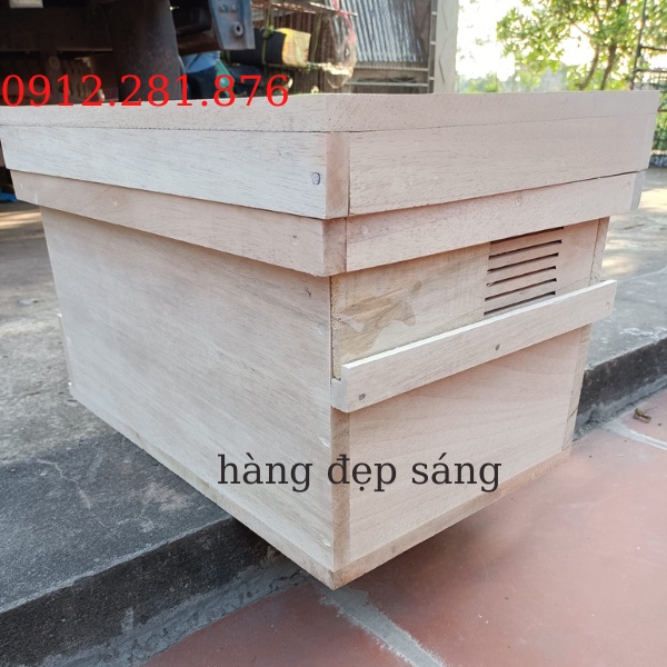 Thùng nuôi ong nội gỗ gạo hàng đẹp