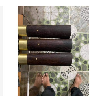 Bộ dao 3 món, Bộ dao làm bằng thép nhíp ô tô cao cấp  Nhíp Khâu Đồng - Dao Thép Nhíp Khâu 100%