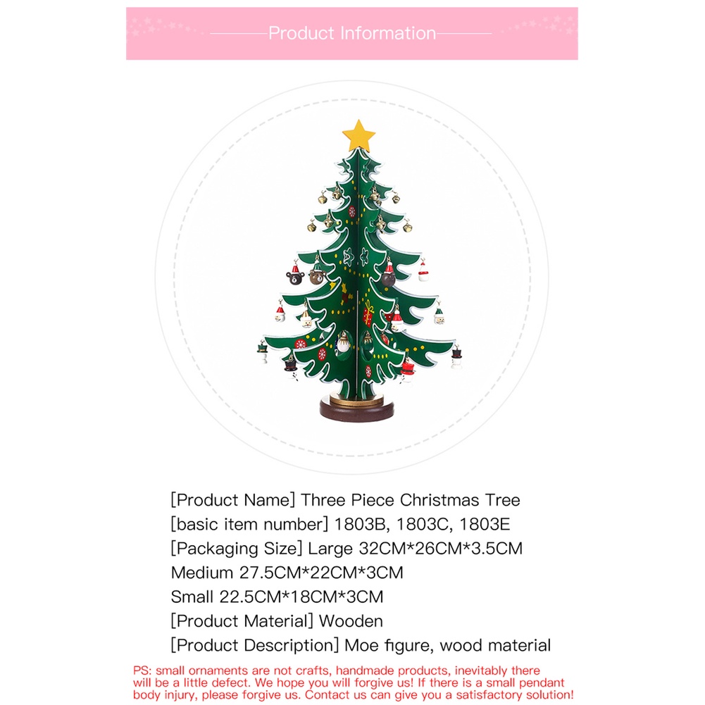 Cây Thông Handmade Bằng Gỗ Trang Trí Giáng Sinh Năm Mới