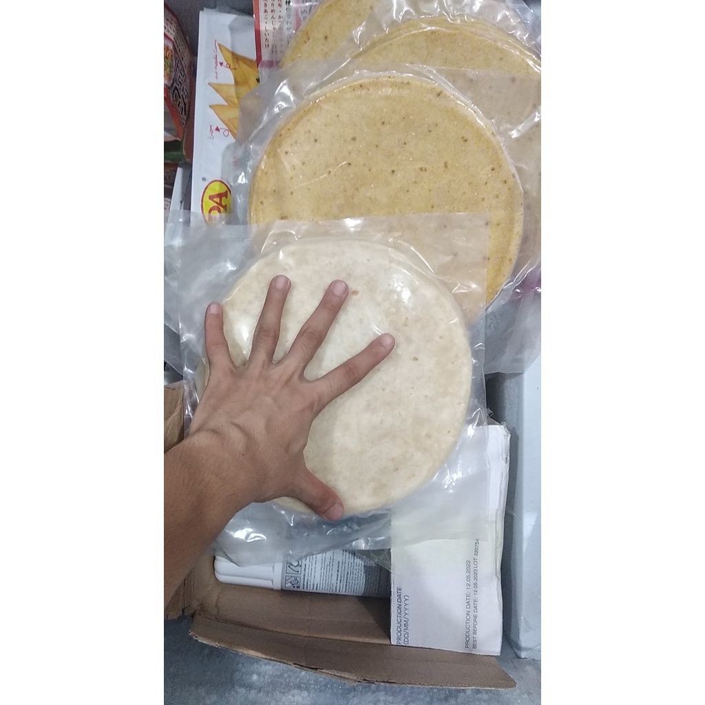 Vỏ TortillaTươi Fresh Từ Bột Ngô,Gạo khoảng 22cm