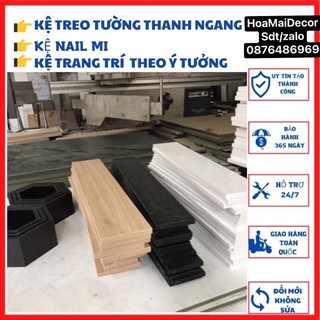 Kệ gỗ decor treo tường 60x20cm giá xưởng SX