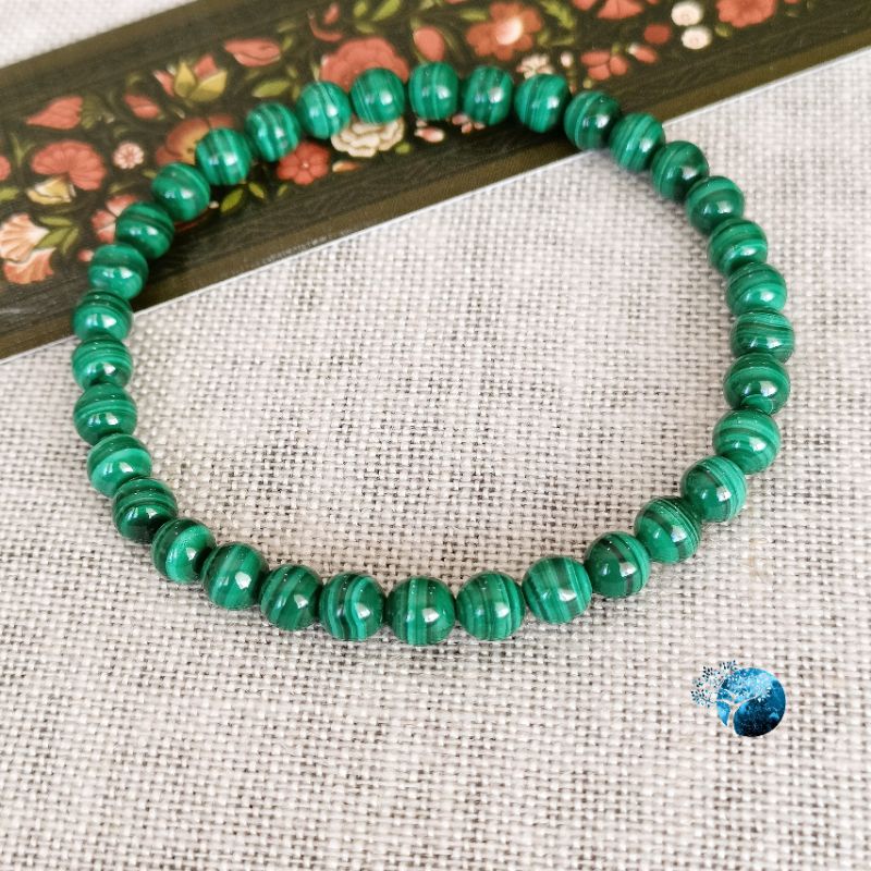 Vòng tay đá malachite 4.5mm