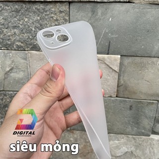 Combo 2 Ốp Lưng Trong Nhám Unibody Cho iPhone 14 PLUS Siêu Mỏng