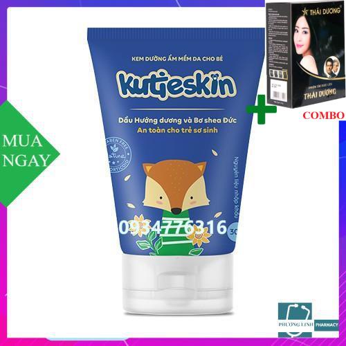 Combo Gội Là Đen Thái Dương+ Kem dưỡng ẩm mềm da em bé Kutieskin 30gr