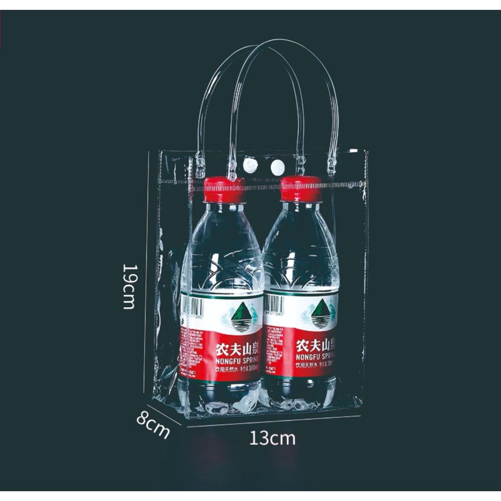 Túi quà tặng Noel trong suốt PVC có 6 kích thước lựa chọn - Túi đựng quà tặng Noel, Giáng sinh giá sỉ cực tốt - TQT01