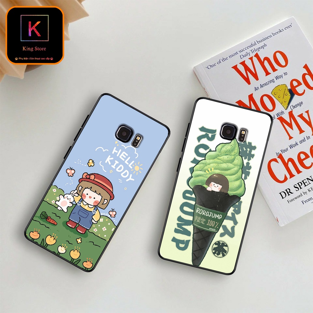 Ốp lưng Samsung S6 - Samsung S6 Edge - Samsung S6 Edge+ - Ốp in hình Ngân hà &amp; Roro Jumb - Lưng nhám viền TPU