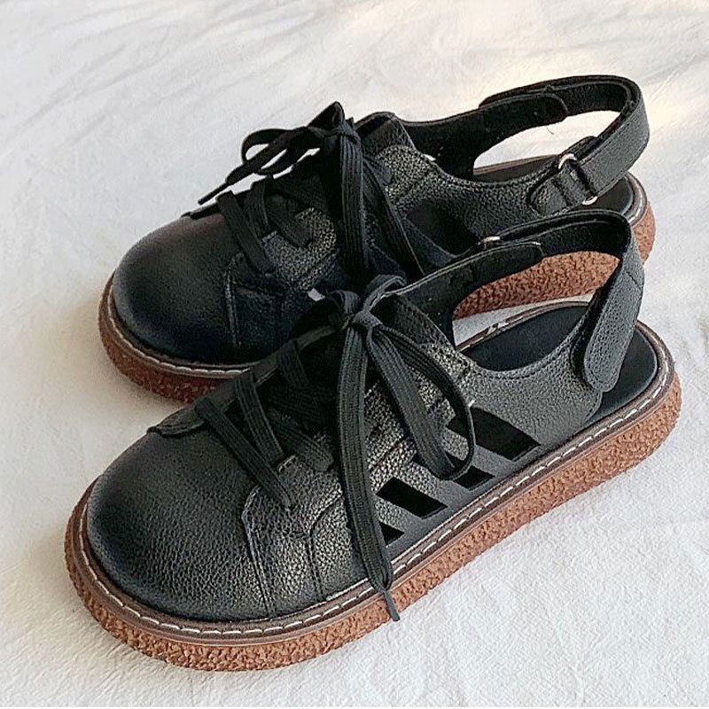 Giày sandal Khoét Lỗ Rỗng Phong Cách Đại Học Mới Cho Nữ