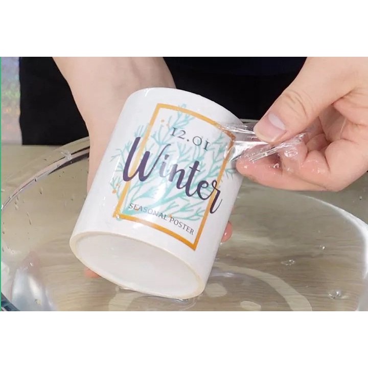 Decal Trượt Nước Film Free dùng cho Men sứ - Thủy Tinh in bằng máy Laser - khổ A4