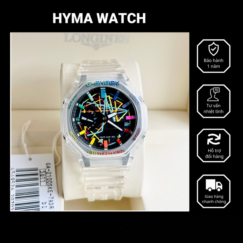 Đồng hồ Nam Nữ thể thao Casio G-Shock GA2100SKE Multi Chống nước 200m Size 45mm Bảo hành 5 năm Hyma watch