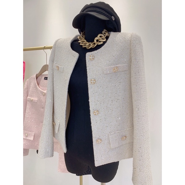 Áo khoác CELIA TWEED kim sa