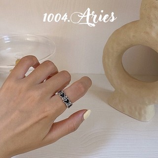 Nhẫn nữ tim đen cá tính - 1004.ARIES