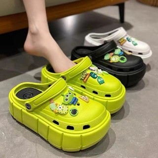 Dép cross đế cao ulzzang nữ đẹp đế cao 4cm (TĂNG KÈM STCKER) dễ thương - dép cross nữ hottrend 2022 - S925 LARANA STORE