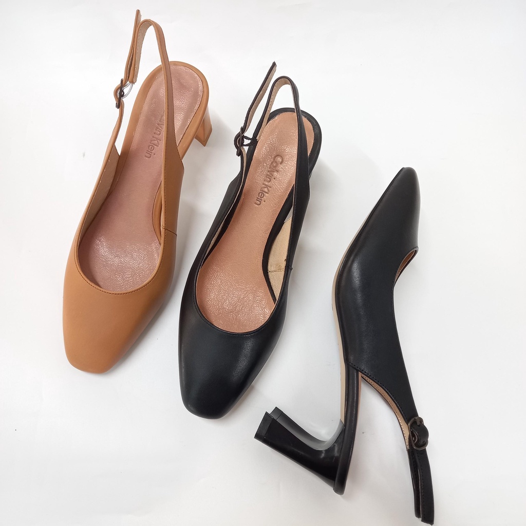 Giày CK mũi vuông, quai sau, gót khuyết 5cm