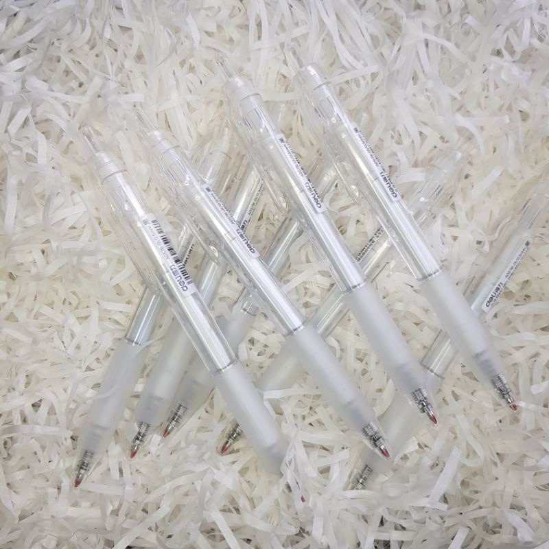 Bút gel Deli văn phòng sinh viên thiết kế vỏ trong suốt ngòi 0,5mm mực đen A057B-01