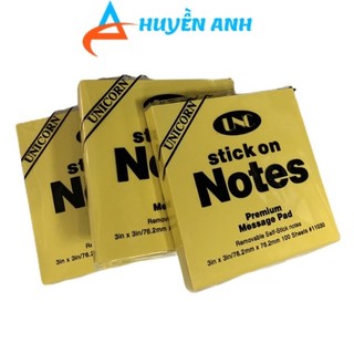 Giấy note ghi chú unc 3x2 / 3x3 / 3x4 / 3x5 nhiều kích thước 100 tờ