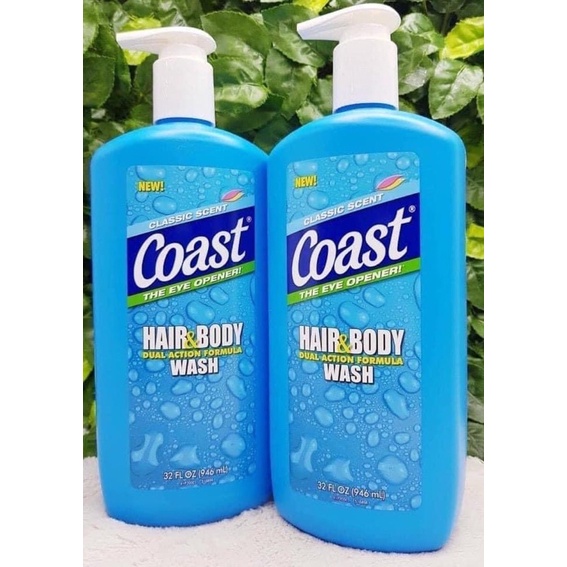 Sữa tắm coast Hair & Body Wash 946ml - Mỹ