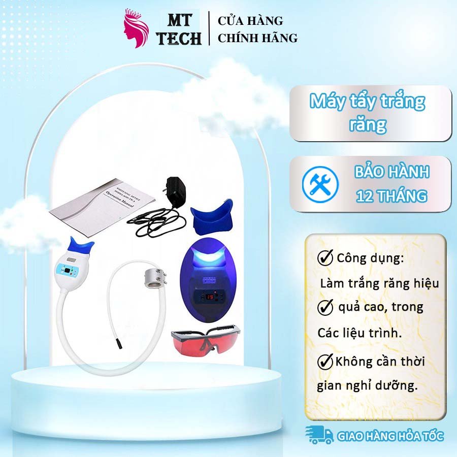 Máy Tẩy Trắng Răng Có Chân Và Không Chân Bảo Hành 12 Tháng Chính Hãng.