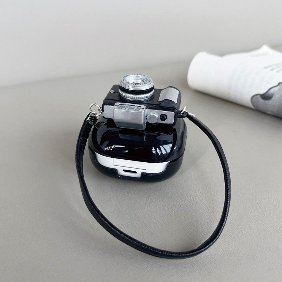 Vỏ Bảo Vệ Hộp Sạc Tai nghe không dây Samsung Galaxy buds 2 / buds live / buds Pro / buds2 Pro Bằng Silicon Hình Máy Ảnh Hoạt Hình