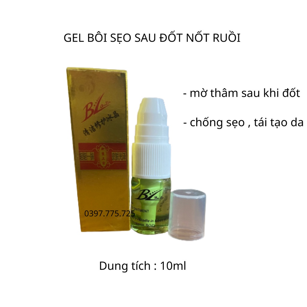 Gel sẹo, serum lành sẹo sau đốt nốt ruồi, cao sẹo collagen BL