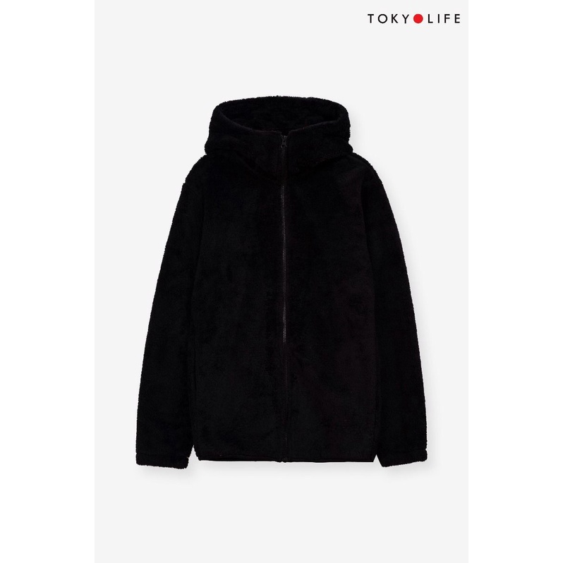 Áo khoác lông cừu nhân tạo Nam mũ liền mềm mịn, siêu ấm TOKYOLIFE I7FLJ502L