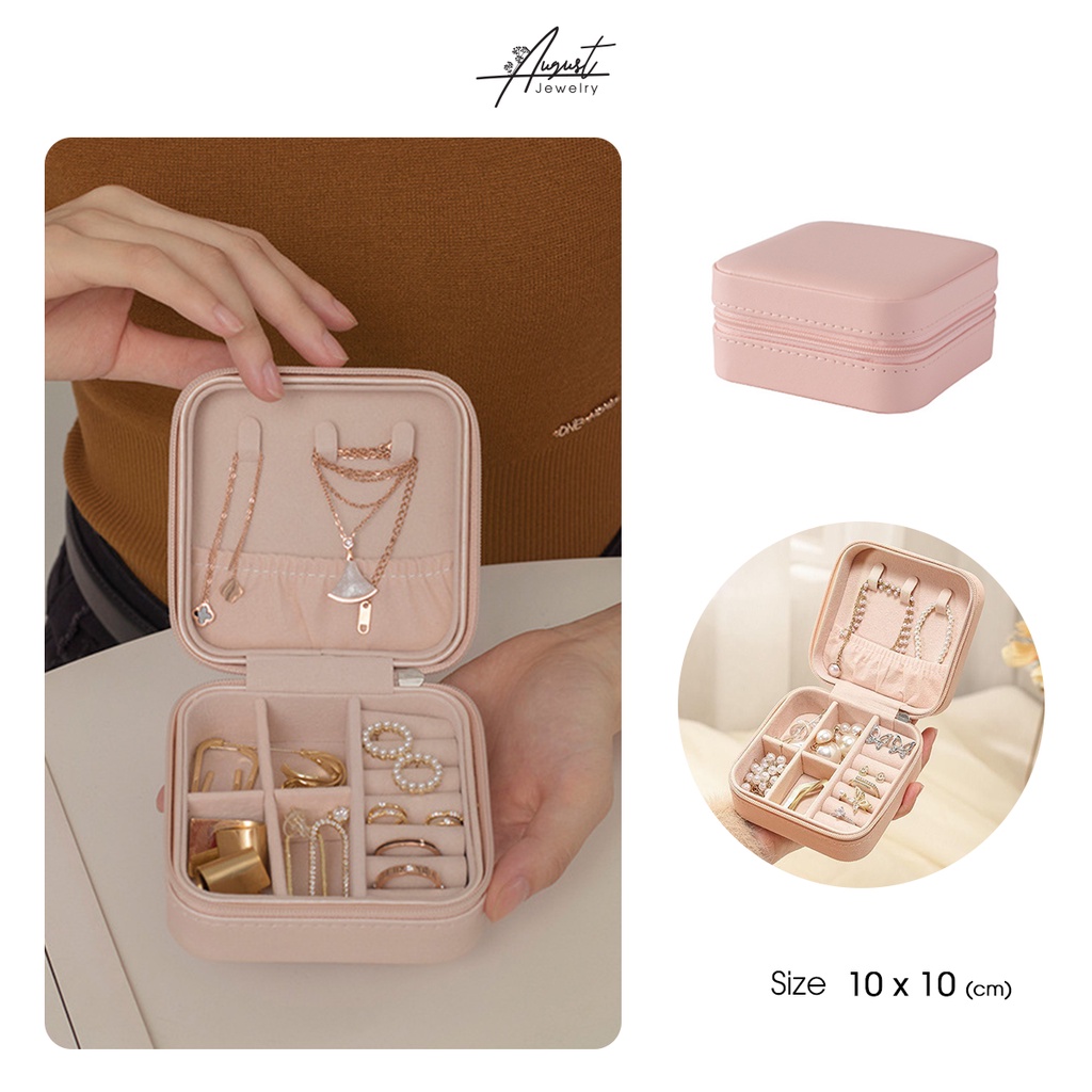 [Augustcloth] Hộp 10x10cm - Phụ kiện hộp đựng trang sức, son, đồng hồ - không kèm phụ kiện